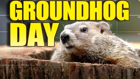 Groundhog day... Ecard for grandmother... A calendar with a marmot... Free Download 2025 greeting card