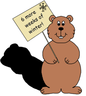 Groundhog day. Card for You! 6 more weeks of winter!!! Free Download 2024 greeting card