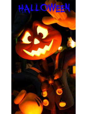 The funny pumpkin. Halloween card. Hey guys! Today is Halloween! Free Download 2024 greeting card