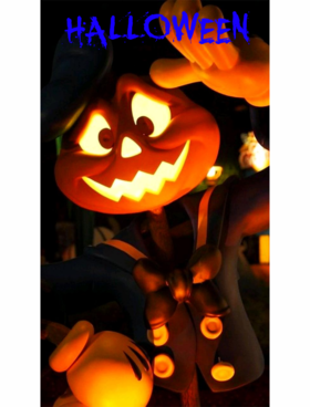 The funny pumpkin. Halloween card. Hey guys! Today is Halloween! Free Download 2025 greeting card