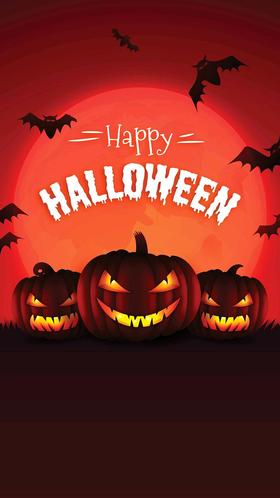 Happy Halloween. Ecard. Have a scary mask. Happy Halloween! Free Download 2022 greeting card