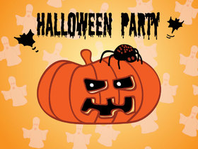 Party on Halloween night. New ecard. Halloween. Party. Have a happy Halloween. Halloween party. Let the goosebumps spread and the hairs stand up on Halloween, and let the candy fill your dreams. Free Download 2025 greeting card