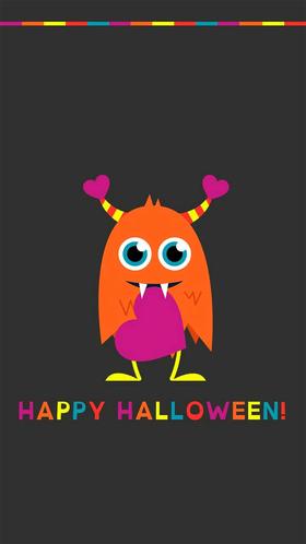 Cute monster. Ecard for You! Happy memories on Halloween. Free Download 2023 greeting card