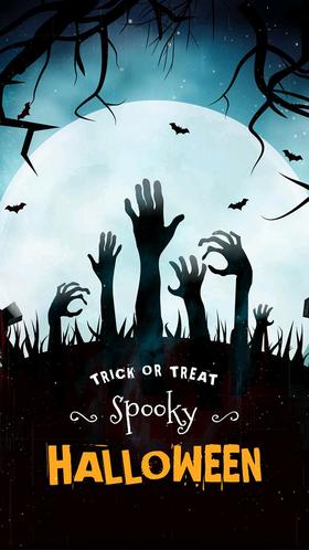 Spooky Halloween. Ecard. Spooky Halloween is coming. Free Download 2024 greeting card