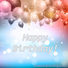 Happy Birthday Balloons! Greeting card! Flying Balloons For You! New ecard for You! Flying Balloons For You! Wish You A Very Happy Birthday! Free Download 2024 greeting card