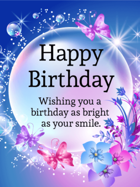 Happy Birthday Greeting Card! Happy Birthday Wishes! Nice card for You! Special Flowers for You! Happy Birthday! Free Download 2025 greeting card