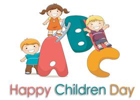 Happy Children and the ABC. New ecard for free! Happy Children. ABC. Free Download 2024 greeting card