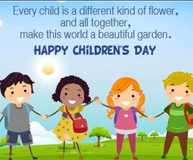 Children are flowers! New ecard for free! Happy Children. Flowers of our lives. Free Download 2024 greeting card