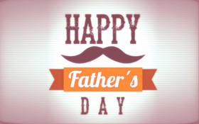 To a great dad with a great moustache. New ecard. Happy Father's Day. Moustache. To the dad. Free Download 2023 greeting card