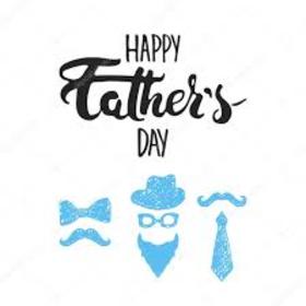 Our Fathers can be different too. New ecard. Happy Father's Day. Moustache. A tie. A hat. Glasses. Free Download 2025 greeting card