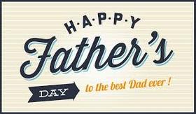 To the best dad! Say it to your father and wait... Happy Father's Day. To the best dad ever! Simple e-card. Free Download 2025 greeting card