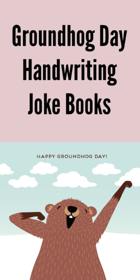 Happy Groundhog day!!! Ecard... Groundhog Day... Handwriting... Joke Books... Free Download 2024 greeting card