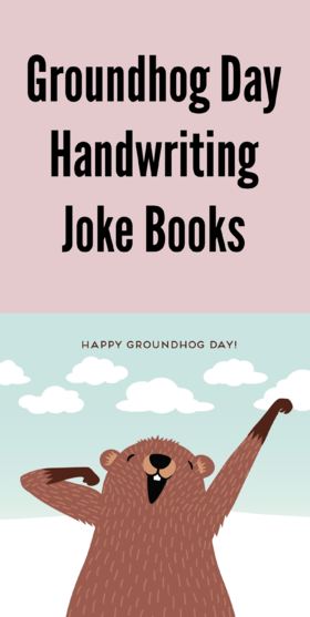 Happy Groundhog day!!! Ecard... Groundhog Day... Handwriting... Joke Books... Free Download 2025 greeting card