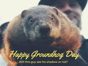 Happy Groundhog day!!! Ecard for Dad... Will this guy see his shadow or not? Free Download 2025 greeting card