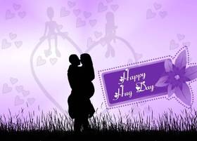 Happy Hug Day. I love You! Greeting Card... HERE IS A FREE HUG FOR YOU! Enjoyable Hug Day. Free Download 2025 greeting card