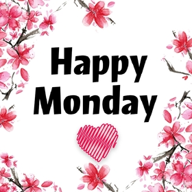 Happy Monday with cute flowers. Spring ecard. Happy Monday pic for her. Send beautiful Monday wishes for your wife or girlfriend. Free Download 2024 greeting card