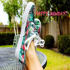 Happy Monday. New photo-ecard. Happy Monday. Colorful sneakers. Have a happy monday my friend. Have a nice beginning of the week. Monday wishes for friends. Free Download 2024 greeting card