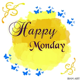 Send Monday wishes for your girl. Ecard. Happy Monday. Yellow tones.Girls Monday. Monday wishes. Let this Monday please you with wonderful discoveries, pleasant meetings and unforgettable surprises. Free Download 2024 greeting card