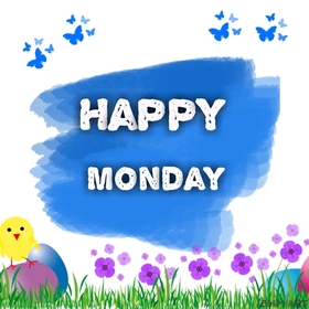 Happy Monday for a child. Spring ecard. Good Morning Happy Monday. Wishing You A Wonderful Day. Monday cards. Monday wishes. Free Download 2024 greeting card
