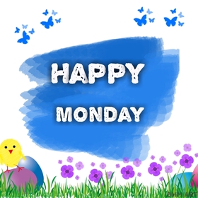 Happy Monday for a child. Spring ecard. Good Morning Happy Monday. Wishing You A Wonderful Day. Monday cards. Monday wishes. Free Download 2025 greeting card