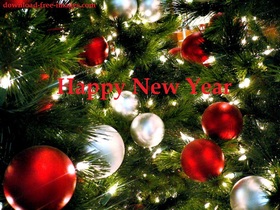 Happy New Year 2019! Stay in a good mood) Ecard. Happy New Year 2019. Bright Balls. Fir-tree. X-mas tree. Christmas tree. Bright e-card. Free Download 2025 greeting card