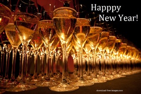 The sea of Champagne for you best friends. Ecard. Happy New Year 2019. A sea of Champagne. For best friends. Free Download 2025 greeting card