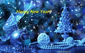 Happy New Year 2019! Send the e-card for your aunt Happy New Year 2019. Blue balls. X-mas tree. Christmas tree. Blue e-card. Free Download 2024 greeting card