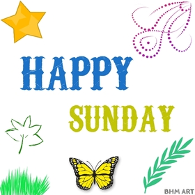 Have a happy sunday, my friend. New ecard. Sunday. Butterfly on the Sunday ecard. Have a wonderful weekend. Weekend wishes. Happy Sunday. Free Download 2025 greeting card