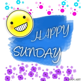 Happy sunday smile. New ecard. Smile. Sunday Morning wishes. Start your Sunday with a gentle smile that will return with joy, with a sweet word. Free Download 2025 greeting card