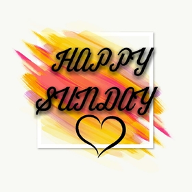 Happy sunday ecard. Sunday ecard. Let this Sunday bring only joy, good luck and good emotions. Have a nice weekend. Sunday wishes. Free Download 2025 greeting card