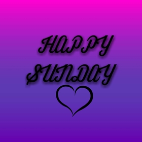 Happy sunday on the violet background. New ecard. Sunday cards. Theres a lot of things you could be doing on a Sunday morning. Happy Sunday! Free Download 2025 greeting card