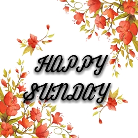 Happy sunday and spring flowers. New ecard. Spring flowers. Sunday wishes. Send happy Sunday wishes to your dear ones. Sunday pic. Free Download 2025 greeting card