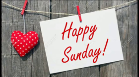 Happy sunday on the sheet of paper. New ecard. Hello Sunday. Happy Sunday card for her. Sunday wishes. Free Download 2025 greeting card