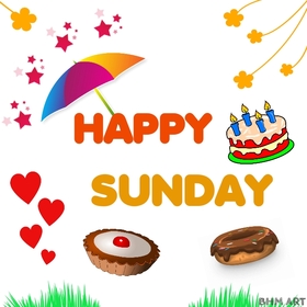 Happy sunday and donuts. New ecard. Sunday breakfast. Sunday donats. Sweet Sunday. Happy Sunday ecards. Cakes. Colorful and funny Sunday pic. Free Download 2024 greeting card