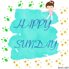 Funny girl wishes happy sunday. New ecard. Happy Sunday. Funny little girl. Have happy day today with this cute card. Free Download 2024 greeting card