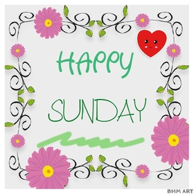 Sunday will be happy. New ecard. Happy Sunday. Sunday wishes for friends. Wish someone a bright and a beautiful Sunday with this cute ecard. Free Download 2024 greeting card