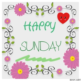 Sunday will be happy. New ecard. Happy Sunday. Sunday wishes for friends. Wish someone a bright and a beautiful Sunday with this cute ecard. Free Download 2025 greeting card