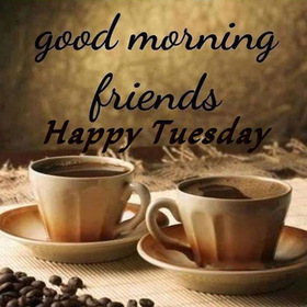 Tuesday coffee. New ecard. Cups of coffee. Happy Tuesday. Good morning on Tuesday. Tuesday postcard for him or for her. Tuesday cofffee. Free Download 2025 greeting card