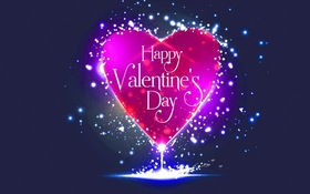 Happy Valentine's day! This here... a right big heart. I love You! Dear, be happy with me! Free Download 2024 greeting card