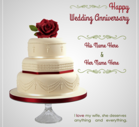 Happy Wedding anniversary to my wife. Ecard. I love mt wife, she deserves anything and everything. Greeting card. Free Download 2025 greeting card