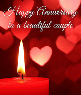 Happy Wedding anniversary to a beautiful couple. Congratulations on the anniversary of the wedding and wish you so much of love. Free Download 2024 greeting card