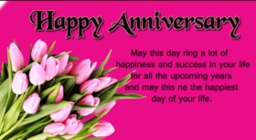 Happy Wedding anniversary for a beautiful couple. May this day ring a lot of happiness and success in your life. Greeting card. Free Download 2024 greeting card