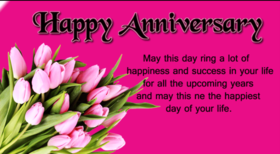 Happy Wedding anniversary for a beautiful couple. May this day ring a lot of happiness and success in your life. Greeting card. Free Download 2025 greeting card