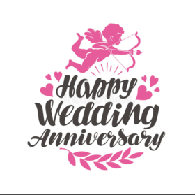 Happy Wedding anniversary card. The way of life will always be your happy and beautiful, let the house be cozy and warm, let your love remain sincere and strong, and the family will be friendly and cheerful. Free Download 2025 greeting card