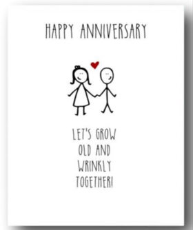 Ecard for boyfriend. Greeting card. Let's grow old and wrinkly together! Free Download 2022 greeting card