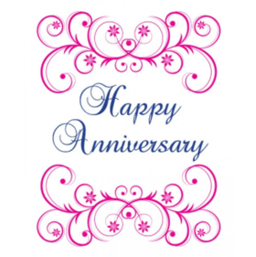 Happy anniversary day. Greeting card. Congratulations you with an anniversary of your wedding and wish to keep your love and happiness, family well-being and support from year to year. Free Download 2024 greeting card