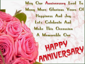 Happy Wedding anniversary to the love of my life. May our Anniversary lead to many more Glorious years of happiness and joy. Free Download 2024 greeting card