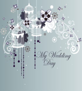 My wedding day. Greeting card. My Wedding day. In grey abstract. Free Download 2025 greeting card