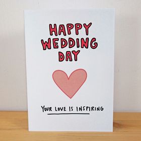 Happy wedding day for lovers. Greeting card. Today is the beginning of your new life, Forever as a husband and a wife. Free Download 2025 greeting card