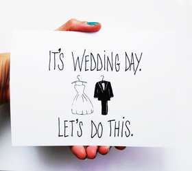 It's wedding day. Greeting card. It's wedding day, so let's do it! Free Download 2024 greeting card